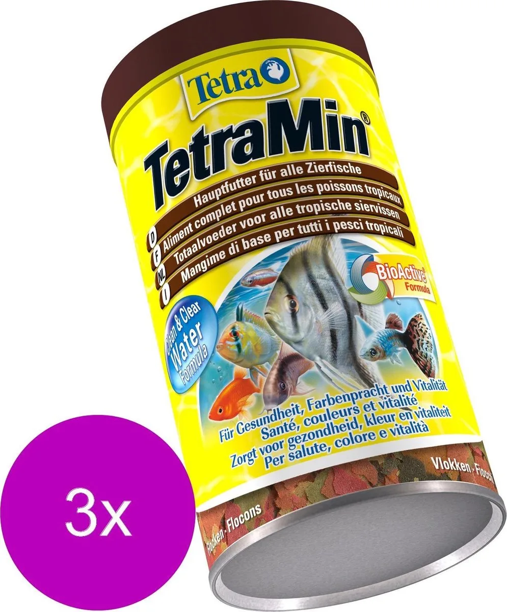 Tetramin Bio Active Vlokken - Vissenvoer - 3 x 500 ml van Tetra – productfoto