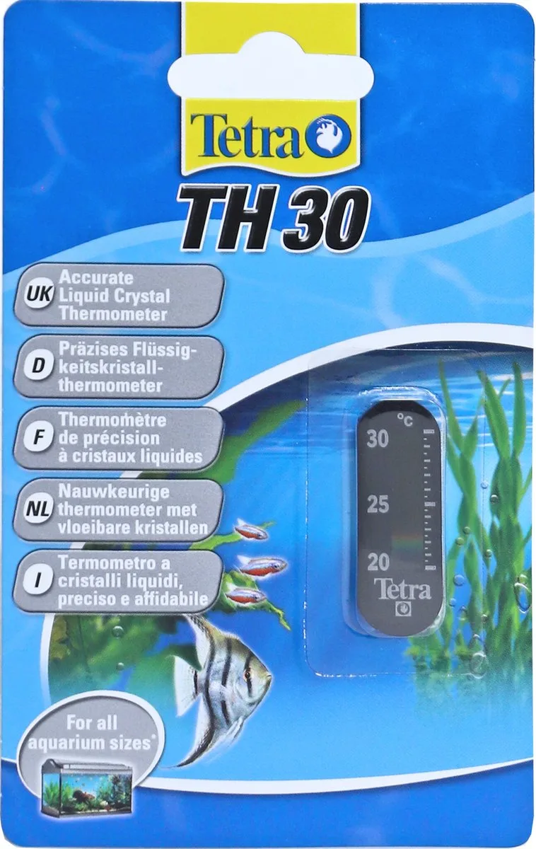 Th30 - Aquarium thermometer - 20-30 graden de Tetra en Noir – photo produit