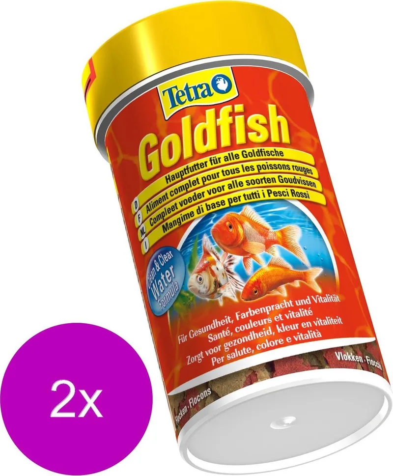 Visvoer Goldfish Vlokken - Vissenvoer - 2 x 100 ml by Tetra – product photo