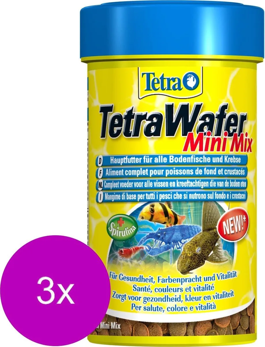 Wafermix Mini - Vissenvoer - 3 x 100 ml de Tetra – photo produit