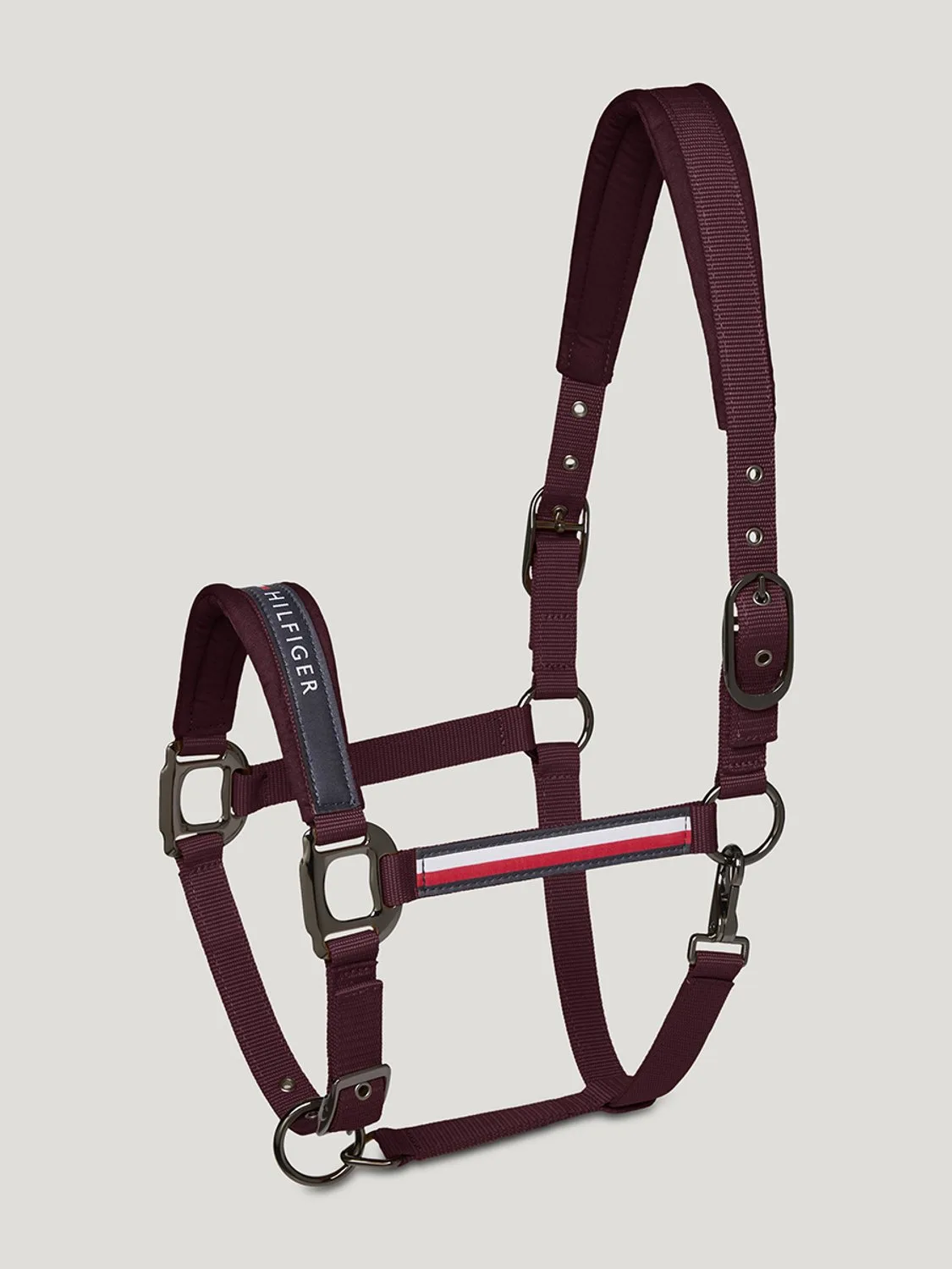 Halsterset Tommy Hilfiger Yale van Tommy Hilfiger Equestrian in Donkerrood – productfoto
