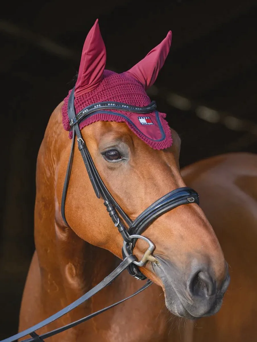 Oxford Oornetje Full van Tommy Hilfiger Equestrian in Rood – productfoto