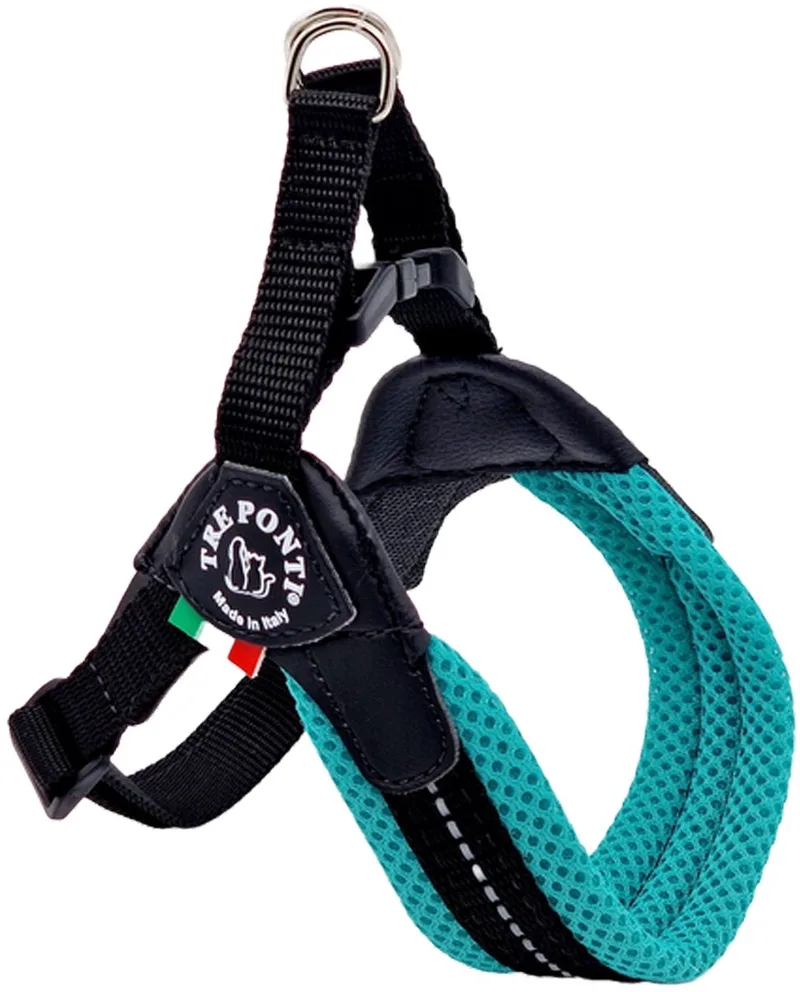 Fibbia Verstelbaar Hondentuig Mesh Rood&Reflectie - Hondenharnas - 35-49 Cm Tot 5 Kg von Tre Ponti in Rot – Produktfoto