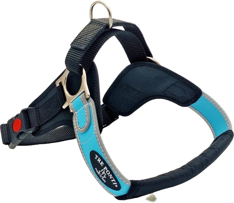 Hondentuig Forza maat L (64-80cm) by Tre Ponti in Blue – product photo