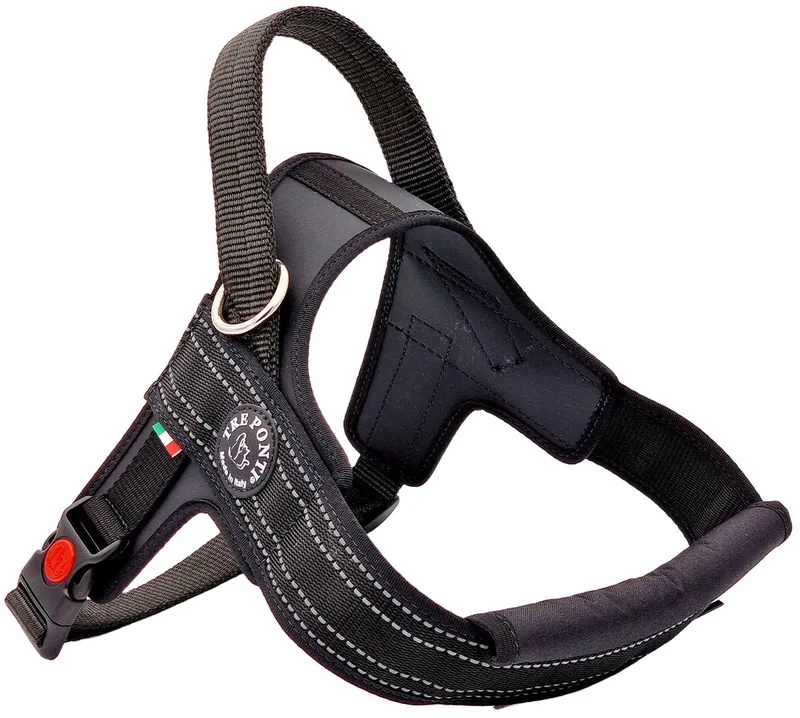 Hondentuig Primo Plus maat XL (69-91cm) von Tre Ponti in Petrol – Produktfoto