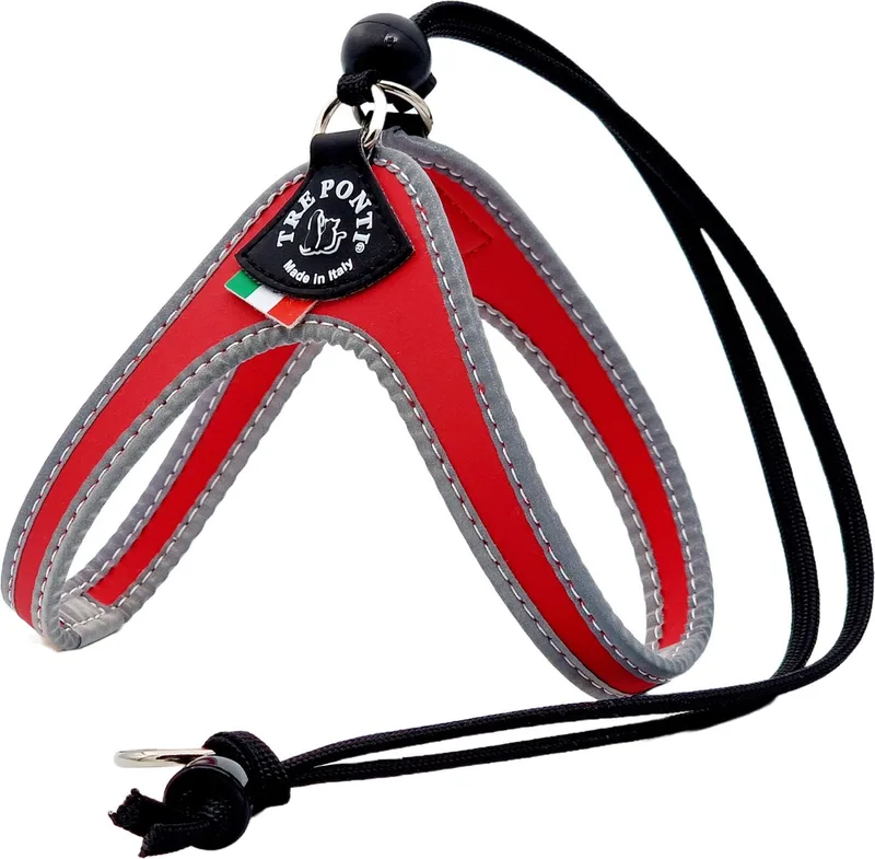Liberta Tuig - Hondenharnas - Rood&Reflectie 23-33 Cm Tot 3 Kg von Tre Ponti in Rot – Produktfoto