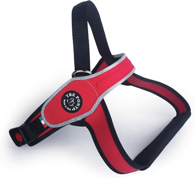 Primo Tuig Rood&Reflecterend - Hondenharnas - 58 - 72 cm von Tre Ponti in Rot – Produktfoto