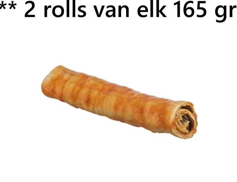 ** 2 X ** trixie Dentafun roll hondensnack - collageen en kip 165 gr = 330 gr - 19 cm x 4 cm - glutenvrij - geen toegevoegde suiker de Trixie – photo produit