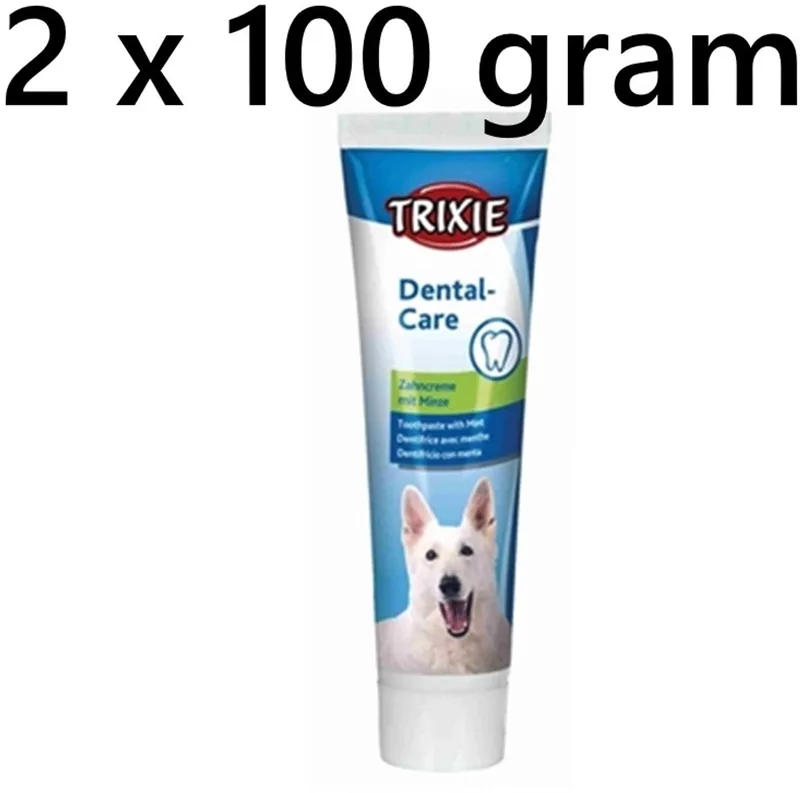 ** 2 X ** Trixie hondentandpasta 100 gram met munt - voorkomt tandplak en tandsteen von Trixie – Produktfoto