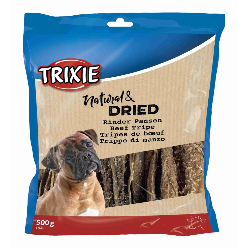 500g Trixie Natural & Gedroogde runderpens hondensnacks van Trixie – productfoto
