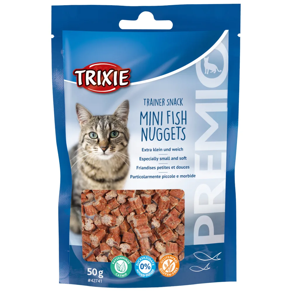 50g Trixie PREMIO Trainer Snack Mini Vis Nuggets kattensnacks van Trixie – productfoto