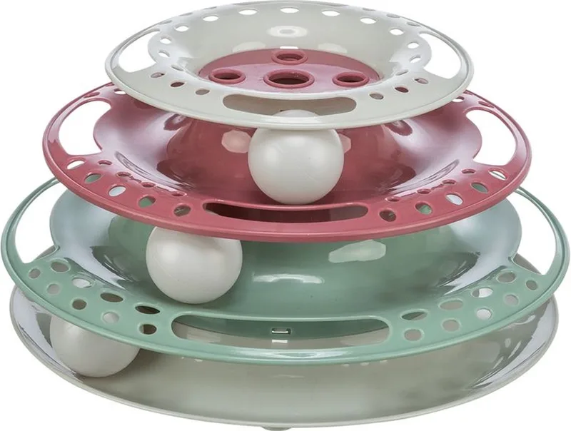 Actie-speeltje voor Katten Poes Kat Poezen. Speeltoren met Drie Etages van Trixie – productfoto