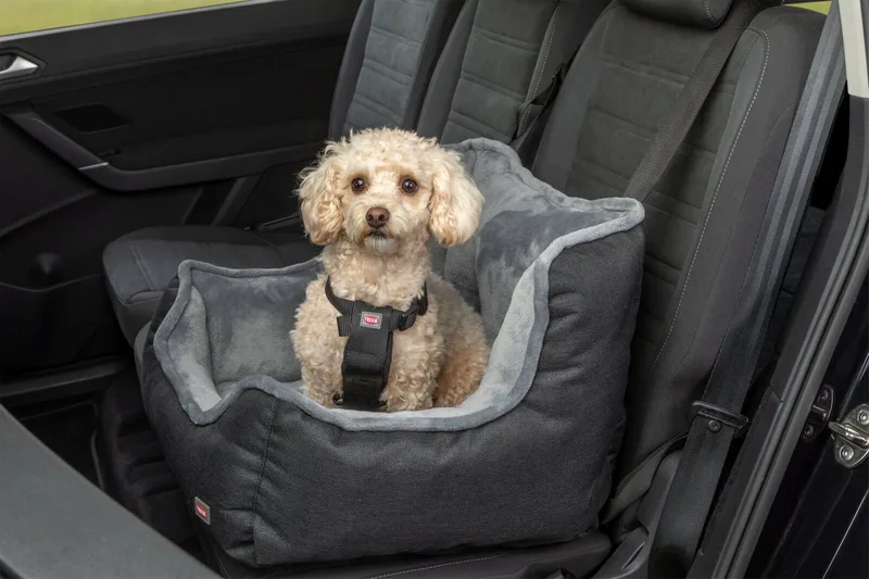 Autostoel voor Honden - 50 x 50 x 40 cm - Grijs fra Trixie i Sort – produktbillede 4 af 5