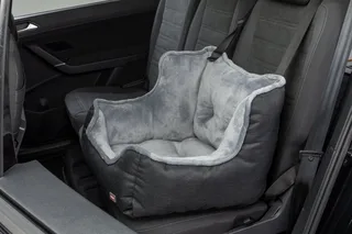 Autostoel voor Honden - 50 x 50 x 40 cm - Grijs fra Trixie i Sort – produktbillede 5 af 5