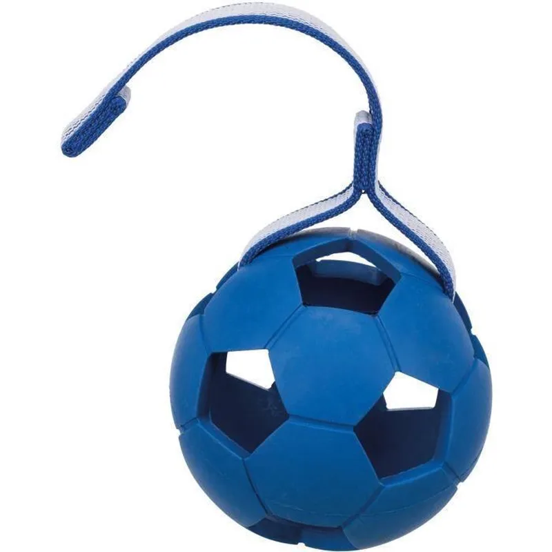 Bal met sportriem van natuurlijk rubber - Ø 11 cm - 30 cm - voor hond de Trixie en Jaune – photo produit