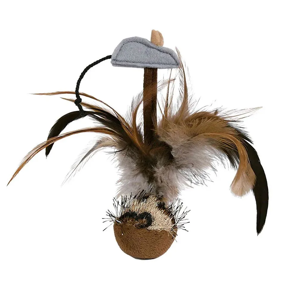 balle avec plume et son, 15cm de Trixie – photo produit