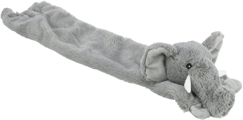 Be Eco - Honden Speelgoed - Hangende Olifant - Gerecycled Pluche - 50 cm de Trixie en Gris – photo produit