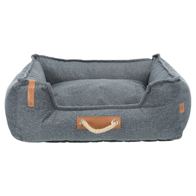 BE NORDIC Bett Föhr Soft grau 95 cm, 30 cm, 95 cm de Trixie en Regular – photo produit