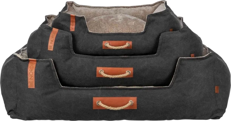 Be Nordic - Hondenmand Fohr - Zwart/Zand - 80X60 cm by Trixie in Black – product photo