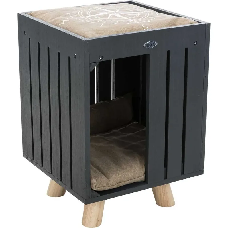 Be Nordic Kattenhuis Alva Antraciet / Zand 36X36X51 CM by Trixie in Grey – product photo 3 of 6