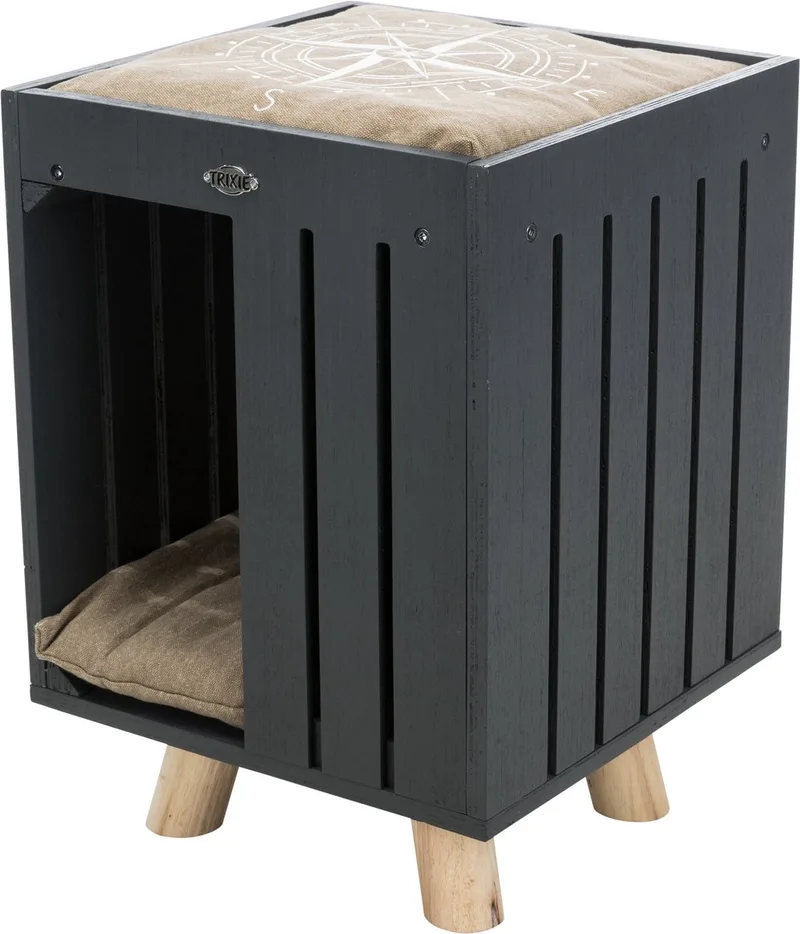 Be Nordic Kattenhuis Alva Antraciet / Zand 36X36X51 CM by Trixie in Grey – product photo 1 of 6