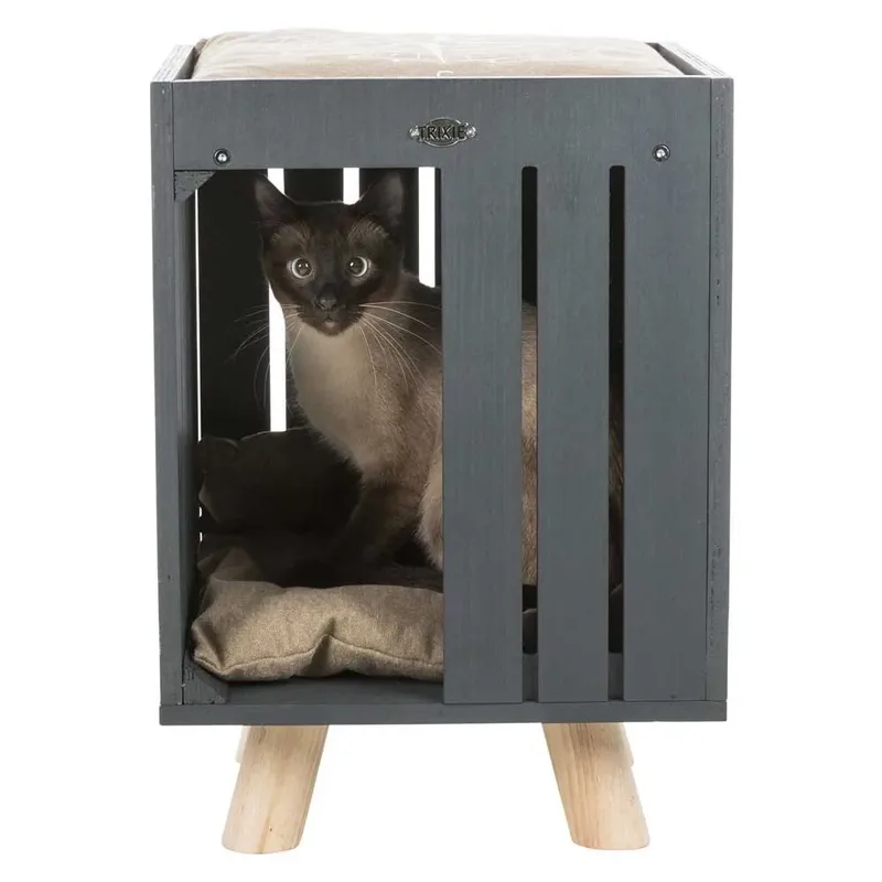 Be Nordic Kattenhuis Alva Antraciet / Zand 36X36X51 CM by Trixie in Grey – product photo 2 of 6