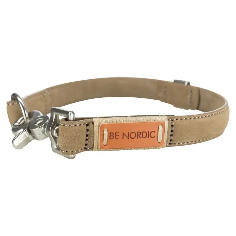 Be Nordic Leren halsband - XS-S by Trixie in Zand, Beige – product photo 4 of 5