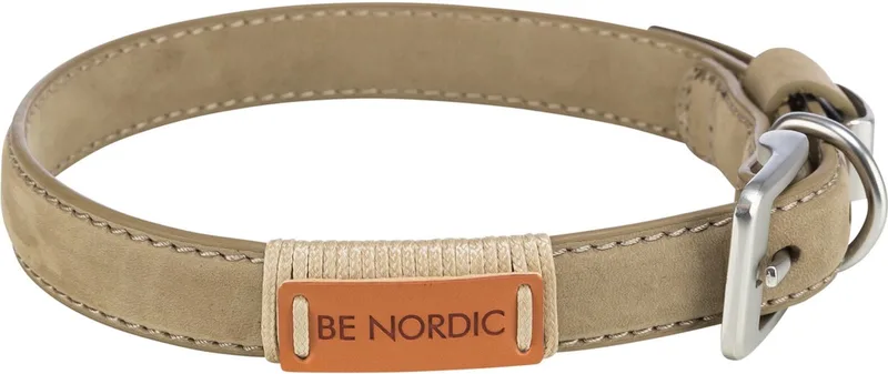Be Nordic Leren halsband - XS-S by Trixie in Zand, Beige – product photo 1 of 5