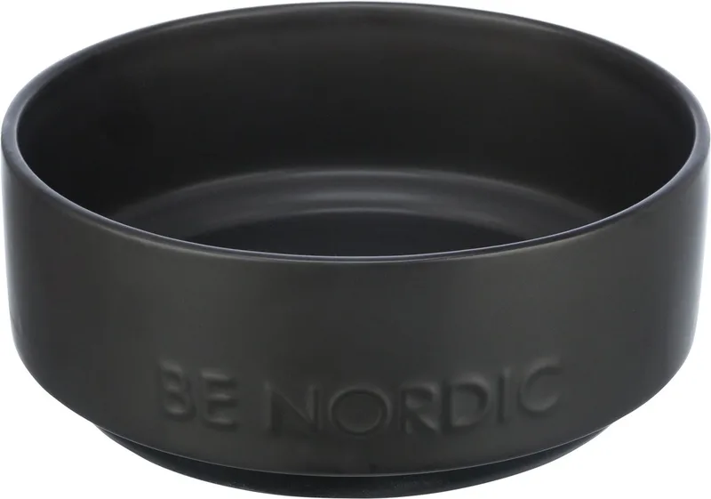 Be Nordic - Voerbak - Hond - Keramiek/Rubber - 18 cm - 1.2 L von Trixie in Schwarz – Produktfoto