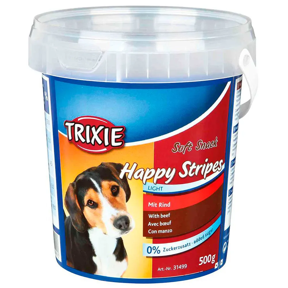 Blik van zachte hondensnacks Stripes, kalfsvlees 500 GR van Trixie – productfoto