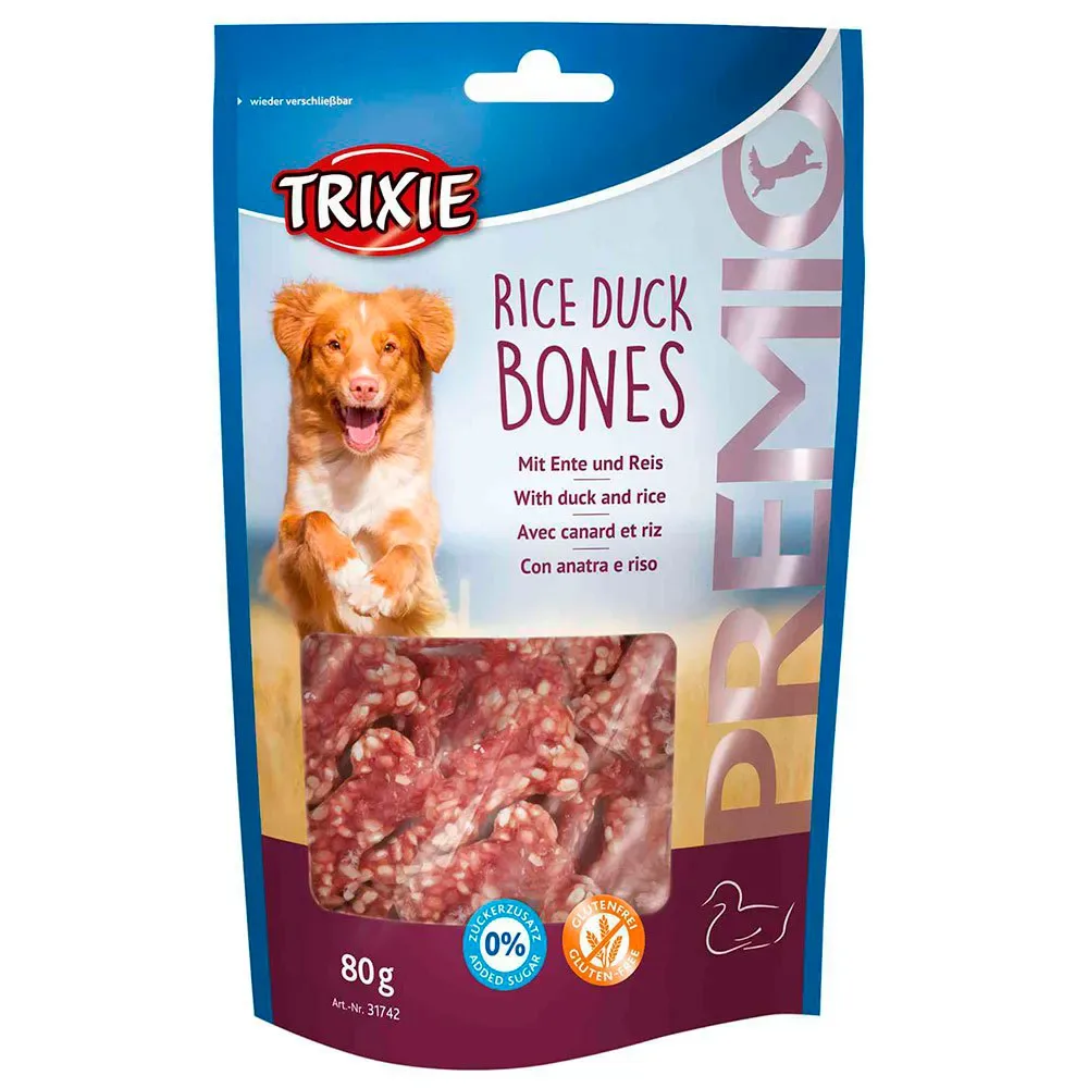 Bones Belohnungssnack mit Reis und Ente 80 GR von Trixie – Produktfoto