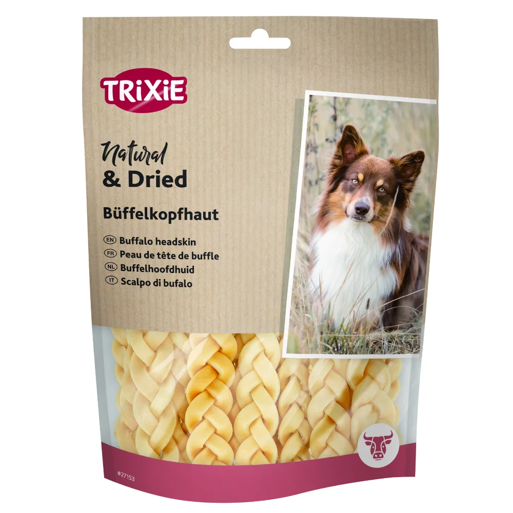 ca. 12 cm, 20 g Trixie gevlochten hondensnacks van buffelhuid by Trixie – product photo