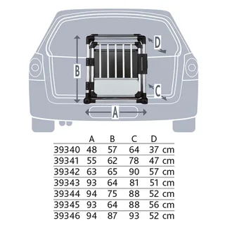 Aluminium 48x57x64 Cm Djurbärare von Trixie – Produktfoto 3 von 6