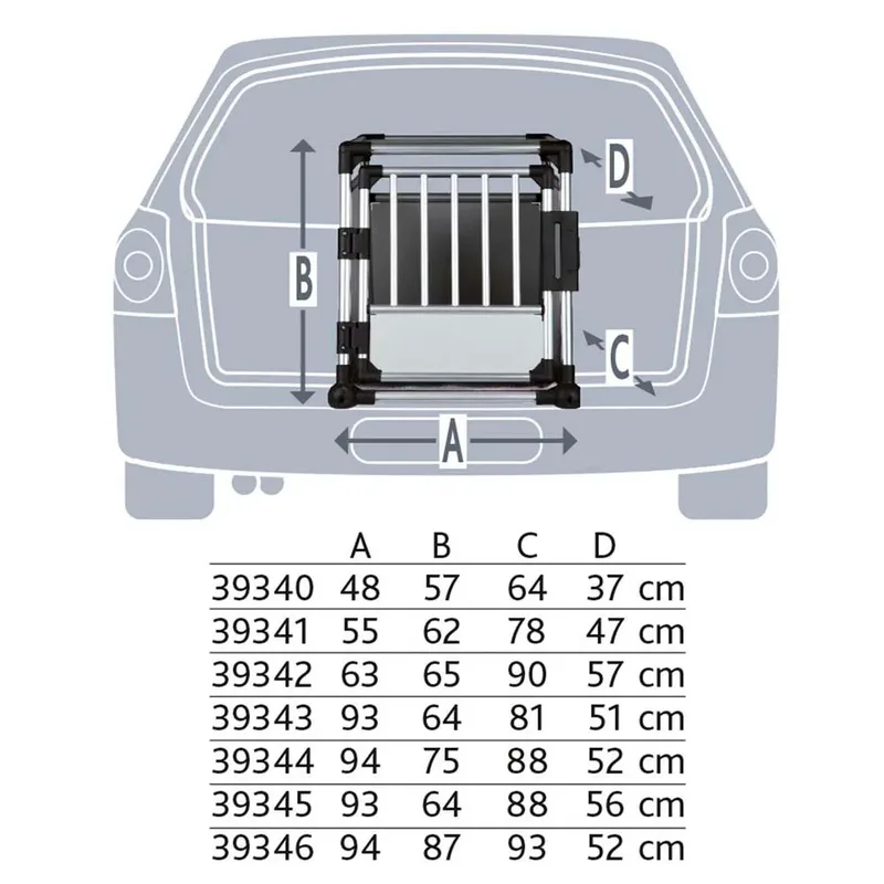Aluminium 48x57x64 Cm Djurbärare von Trixie – Produktfoto 3 von 6
