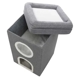 Cat Tower - Krabton - 39x39x64CM by Trixie in Grey – product photo 4 of 6