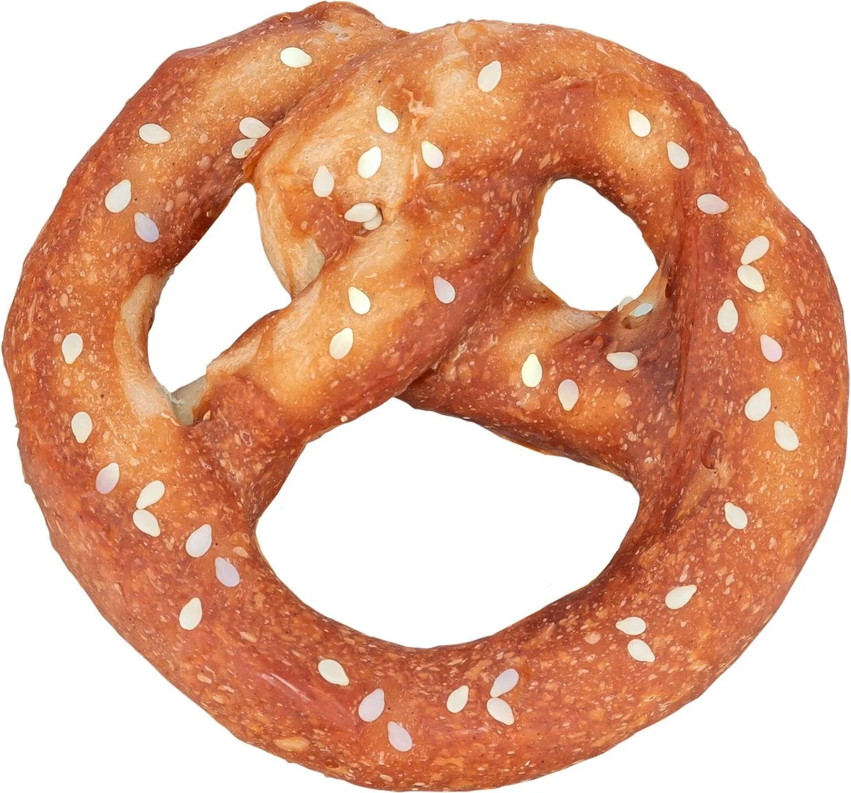 Denta fun Pretzel - Eendeborst - 9cm - 40gr - 100st van Trixie – productfoto