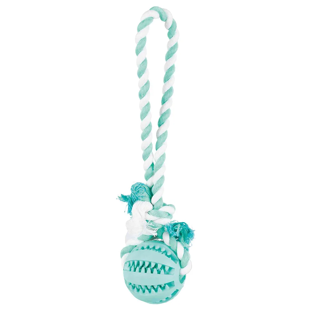 Denta Fun Speeltouw met Bal Ø7x24cm Hond by Trixie – product photo