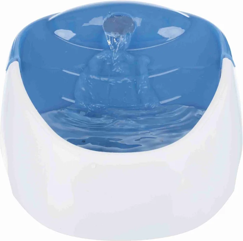 Drinkfontein - Duo Stream - 1 ltr by Trixie in White, Blue – product photo
