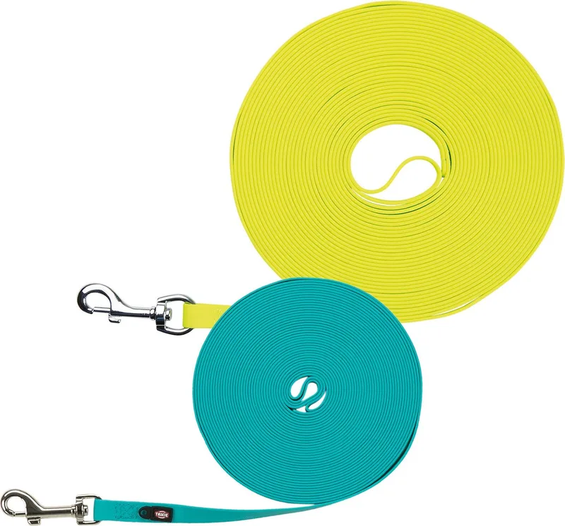 Easy Life Sleeplijn 13mm Neon&Geel - Hondenriem - 5 m de Trixie en Jaune – photo produit