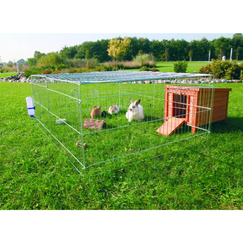Freilaufgehege mit Abdeckung anthrazit/ grau 1,44 m, 1,16 m, 58 cm de Trixie en Regular – photo produit
