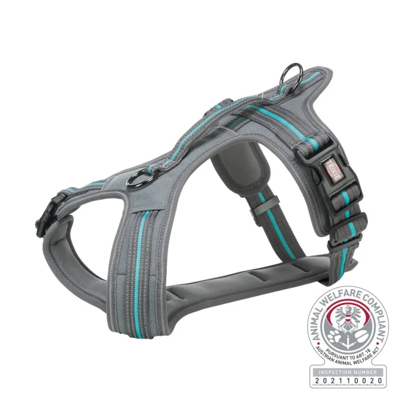 Fusion Touren-Geschirr graphit / ozean M-L van Trixie in Regular – productfoto