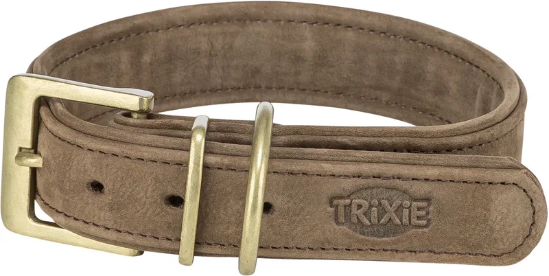 Halsband - Hond - Pure Leer - L-XL - 52-63X4 cm by Trixie in Brown – product photo