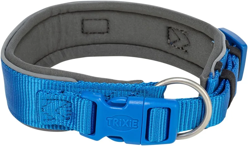 Halsband Hond Trixie - Extra Breed Royal 33-42 cm - Reflecterend Polyester by Trixie in Blue – product photo