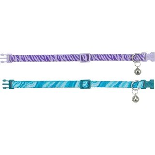 Halsband Kat Trixie - Vrolijk Golfjesmotief - Snap & Easy Veiligheidssluiting, Kleur de Trixie en Assorti – photo produit 3 sur 3