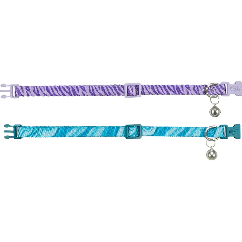 Halsband Kat Trixie - Vrolijk Golfjesmotief - Snap & Easy Veiligheidssluiting, Kleur de Trixie en Assorti – photo produit 3 sur 3