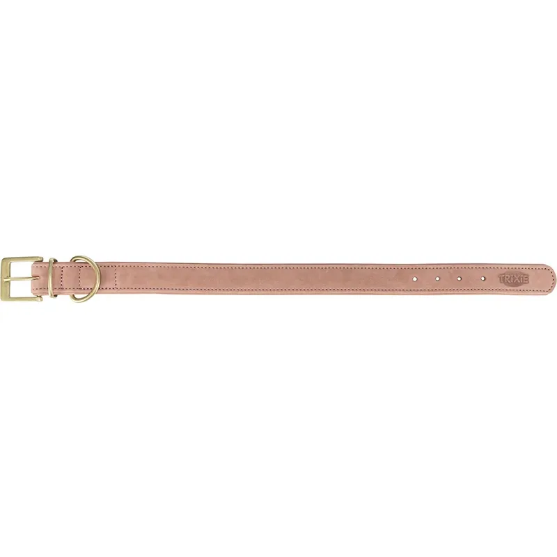 Halsband Nubuckleer Trixie - Roze XS-S 27-34x2.5 cm - Comfortabel en luxe hondenhalsband by Trixie in Pink – product photo 3 of 3