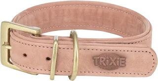 Halsband Nubuckleer Trixie - Roze XS-S 27-34x2.5 cm - Comfortabel en luxe hondenhalsband by Trixie in Pink – product photo 1 of 3