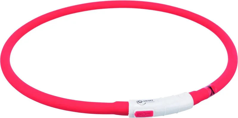 Halsband Usb Siliconen Lichtgevend Oplaadbaar Rood - 70X1 CM by Trixie in Blue – product photo