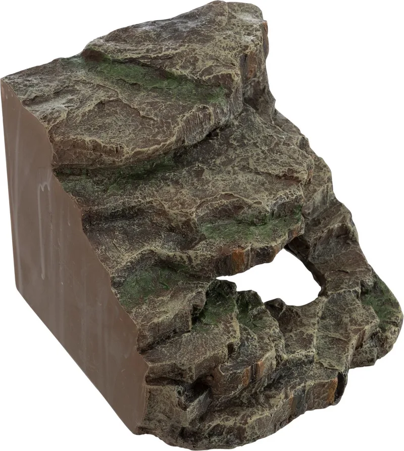 Hoekrots Trixie - Schuilplaats Reptielen 19x17x17 cm - Polyesterhars, Terrarium Decoratie de Trixie en Marron – photo produit