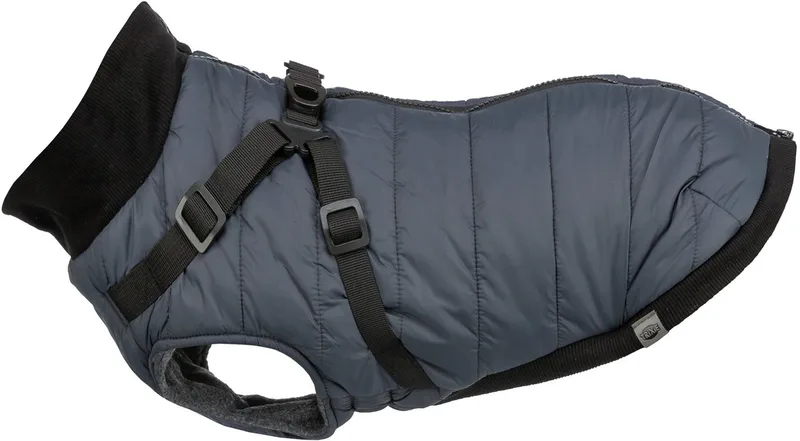 Hondenjas Trixie Pontis - Geïntegreerd Tuig, Fleece Voering - 40 cm by Trixie in Blue – product photo